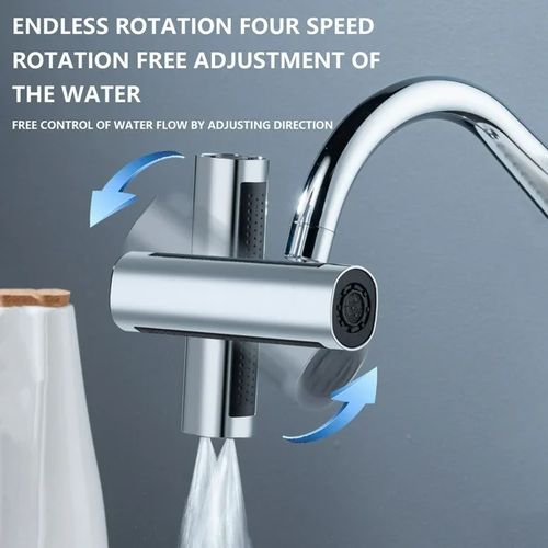 Bec Rotatif Universel pour Robinet de Cuisine - Économie d'Eau et Pressurisation