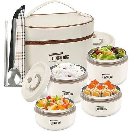 Boîte-Repas Isotherme, Lunch Box Isotherme Portable En Acier Inoxydable