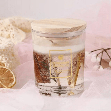 Image de Bougie parfumée en verre fleur séchée - Unbranded
