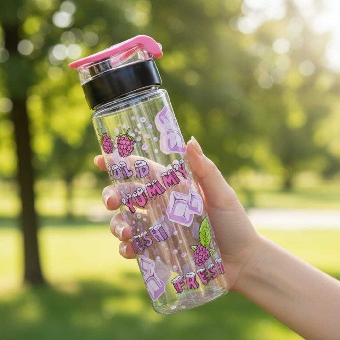 Image de Bouteille d'eau pour Enfants -800ml -sans BPA -Gourde Enfant Bouteille d'eau étanche pour Garçon Fille, Gourde