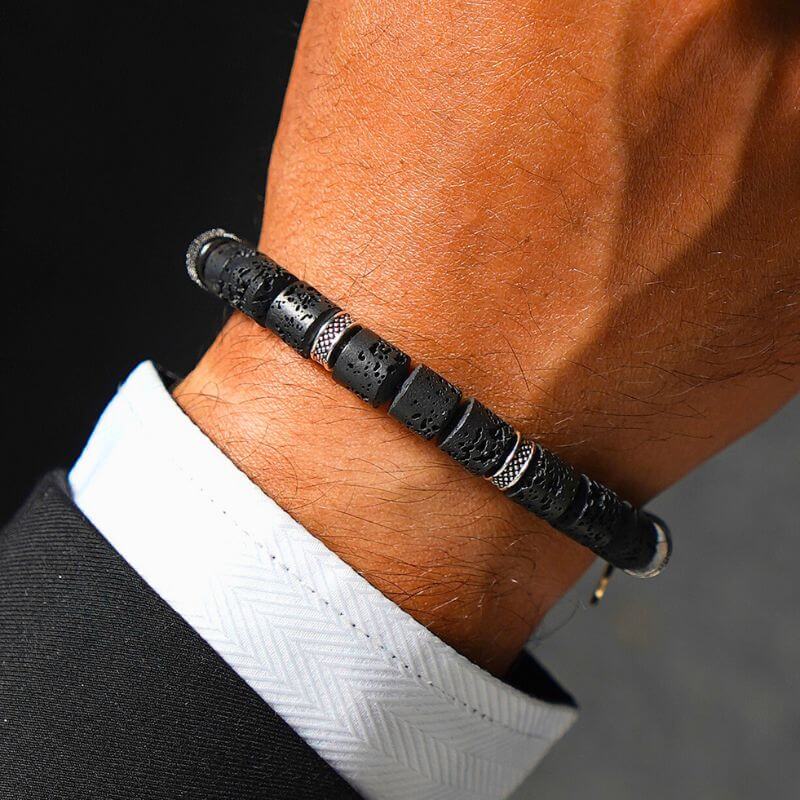 Bracelet Brelogue en Pierre de Lave