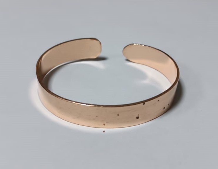 Bracelet en cuivre massif pour soulager les douleurs d'arthrose et rhumatismales. 1 Pc
