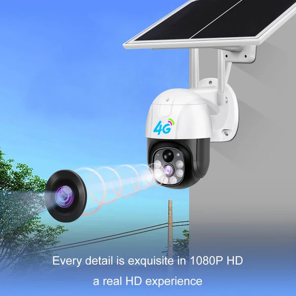 Caméra Solaire 4G Carte SIM V380 5mp