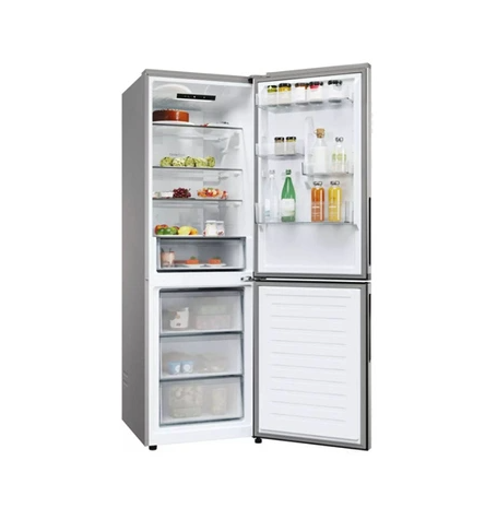 Candy Réfrigérateur Combiné 355L, No Frost, 2 Portes, Connecté hOn, Inox, CNCQ2T618EXMA