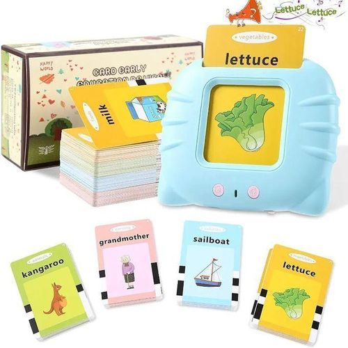 Image de Carte d'éducation Parlantes pour enfant apprendre l'Anglais 112PCS 224 Mots - Unbranded