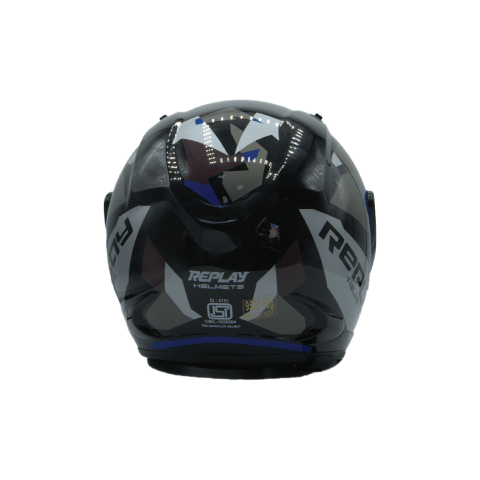 Image de Casque Moto - REPLAY Bleu, Blanc, Noir,Gris - Unbranded