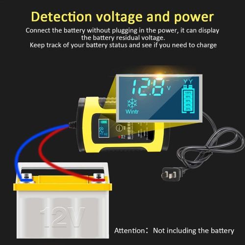 Chargeurs de batterie de réparation Smart Pulse Chargeur de batterie de voiture au plomb-acide 12 V 6 A pour pack de batteries 4-100 Ah