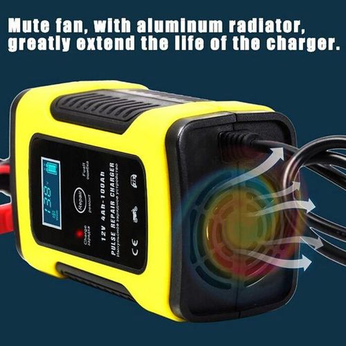 Image de Chargeurs de batterie de réparation Smart Pulse Chargeur de batterie de voiture au plomb-acide 12 V 6 A pour pack de batteries 4-100 Ah - Unbranded