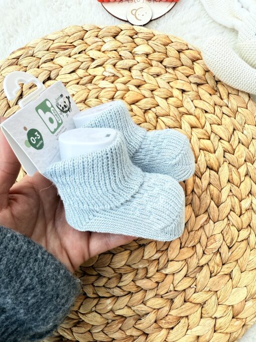 Chaussons bébé en tricot Bamboo