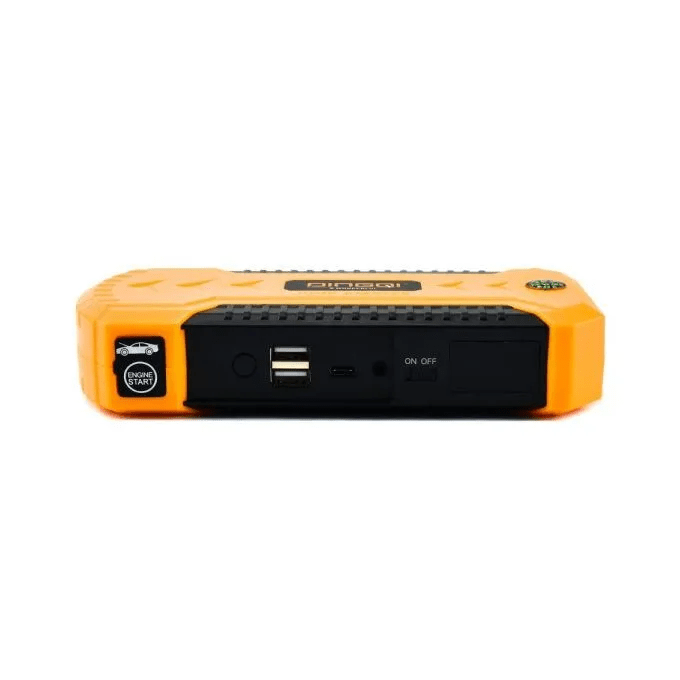 Image de DINGQI Démarreur d'urgence de saut de voiture, batterie d'alimentation, avec double sortie USB, torche LED, SOS - Unbranded