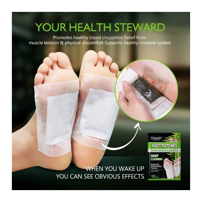 Disunie Patch pour les pieds élimine l'humidité et les toxines, aide sommeil perte de poids soulager 10pcs