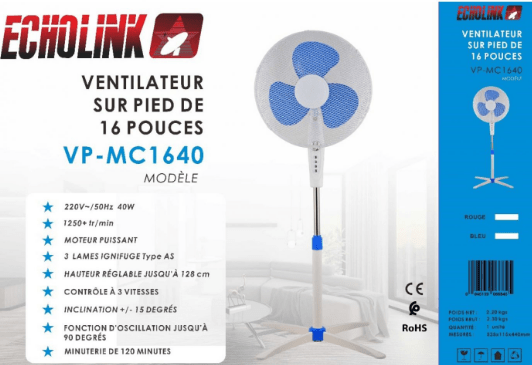 ECHOLINK FAN VP-MC1640