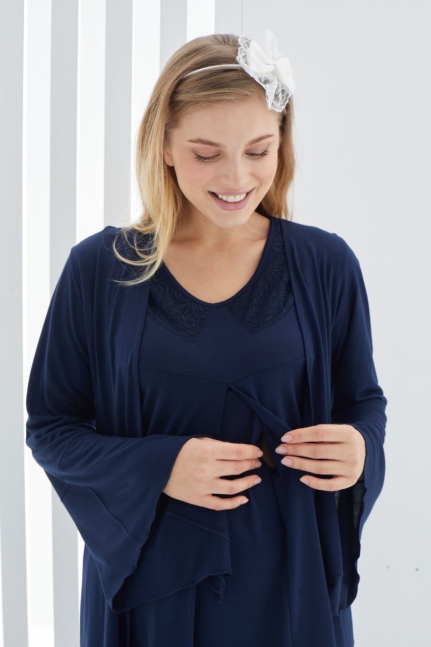 Ensemble 3 pièces pyjama grossesse et allaitement