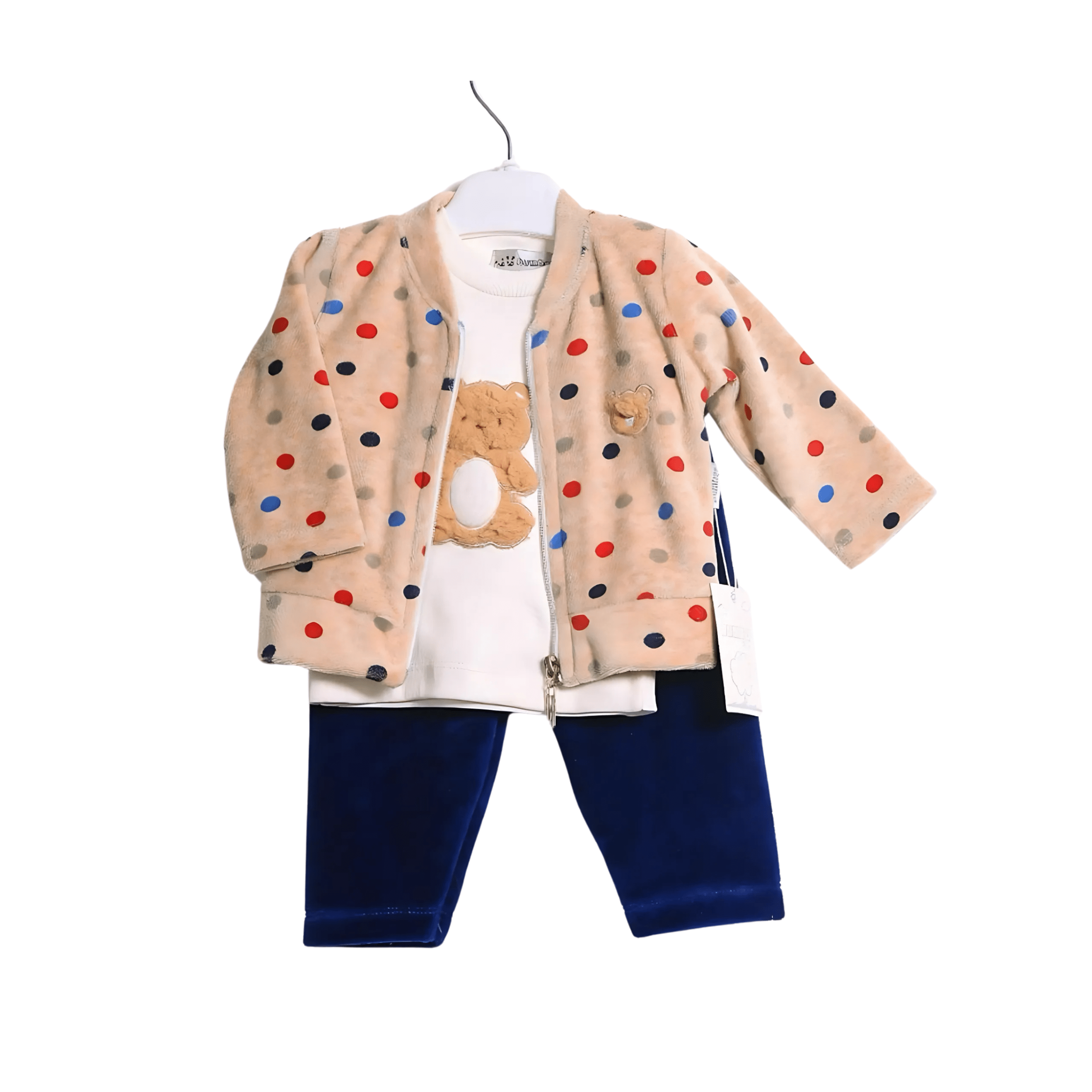 Ensemble bébé haut à motifs voitures et pantalon velours côtelé