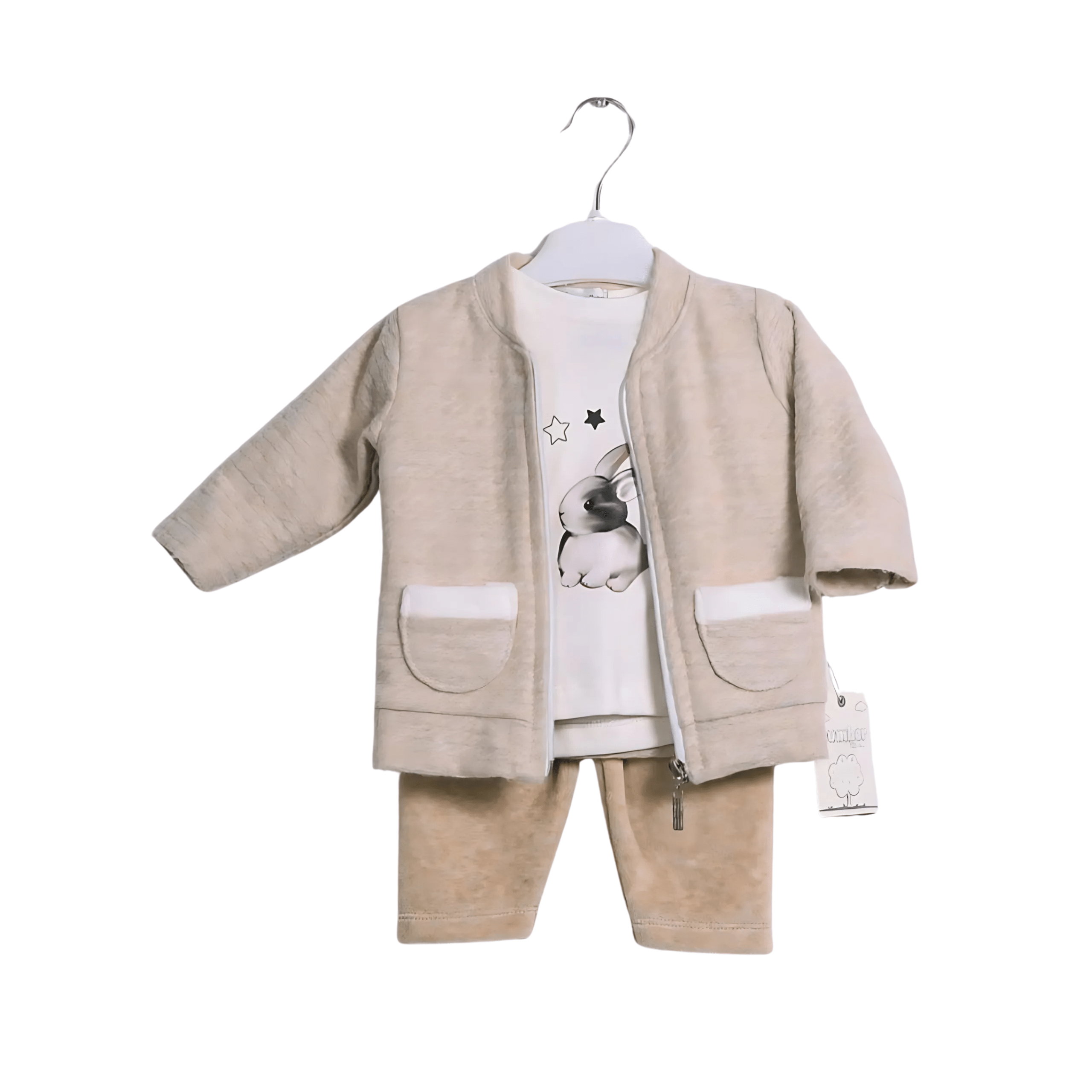 Image de Ensemble bébé haut à motifs voitures et pantalon velours côtelé - Unbranded