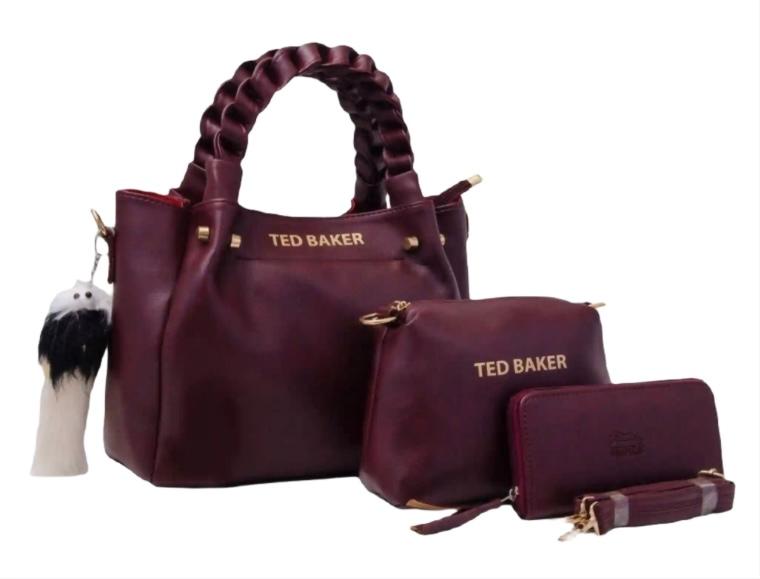 Ensemble de Sacs à Main en Cuir PU pour Femme - 3 Pièces Élégantes, Polyvalentes
