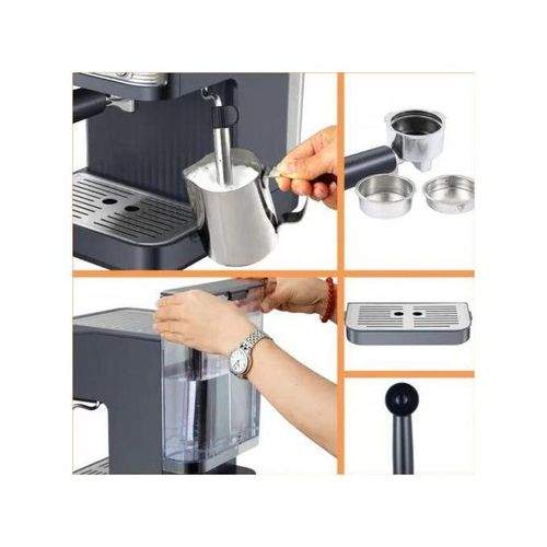Image de EspressoCoFe Machine à café espresso 15 bar, cafetière expresso – Tactile - Unbranded