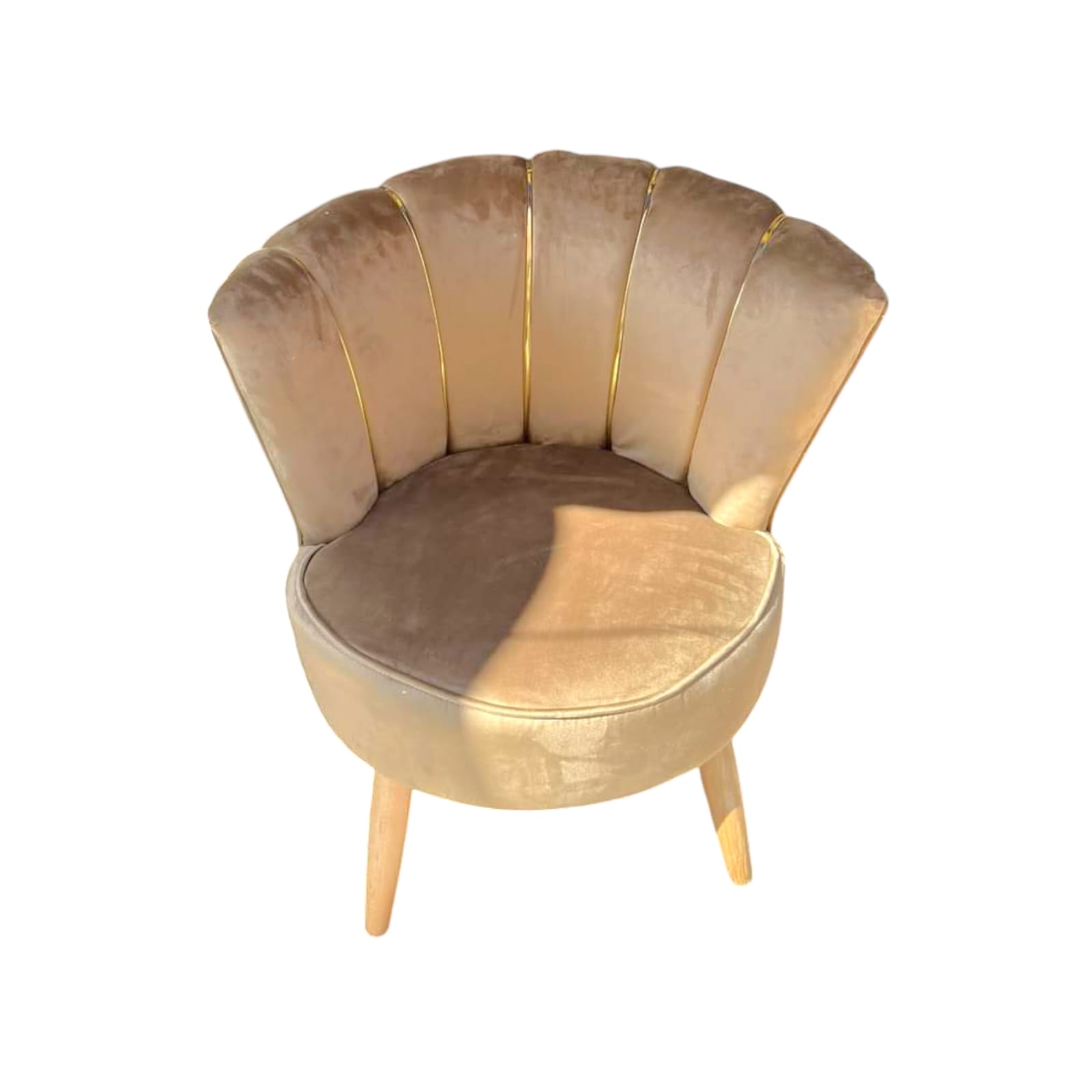 Image de Fauteuil coquillage Rouge - Beige : une icône du design - Unbranded