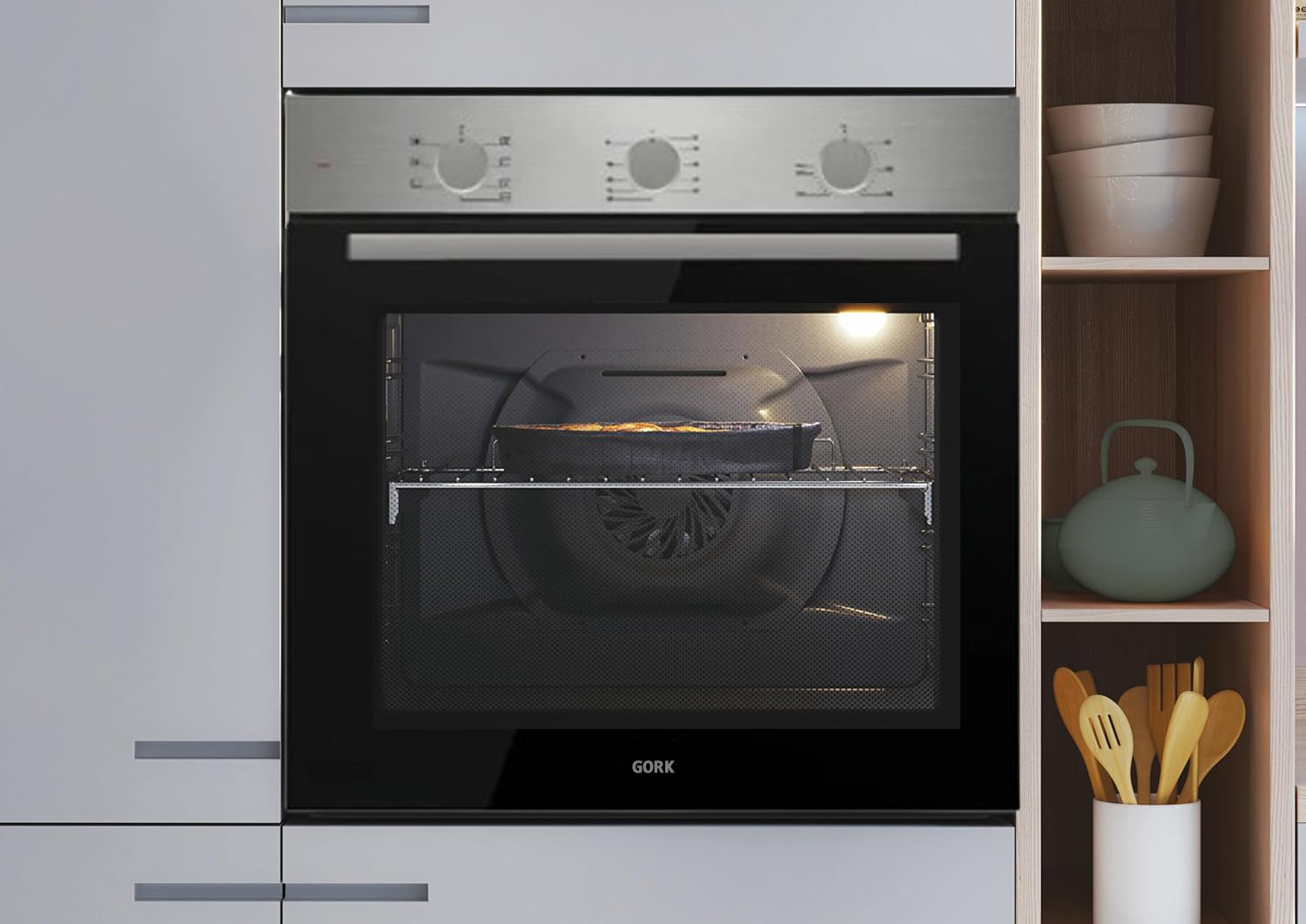 Four AIRFRYER encastrable électrique GORK en inox - Friteuse rapide turbo ventilée