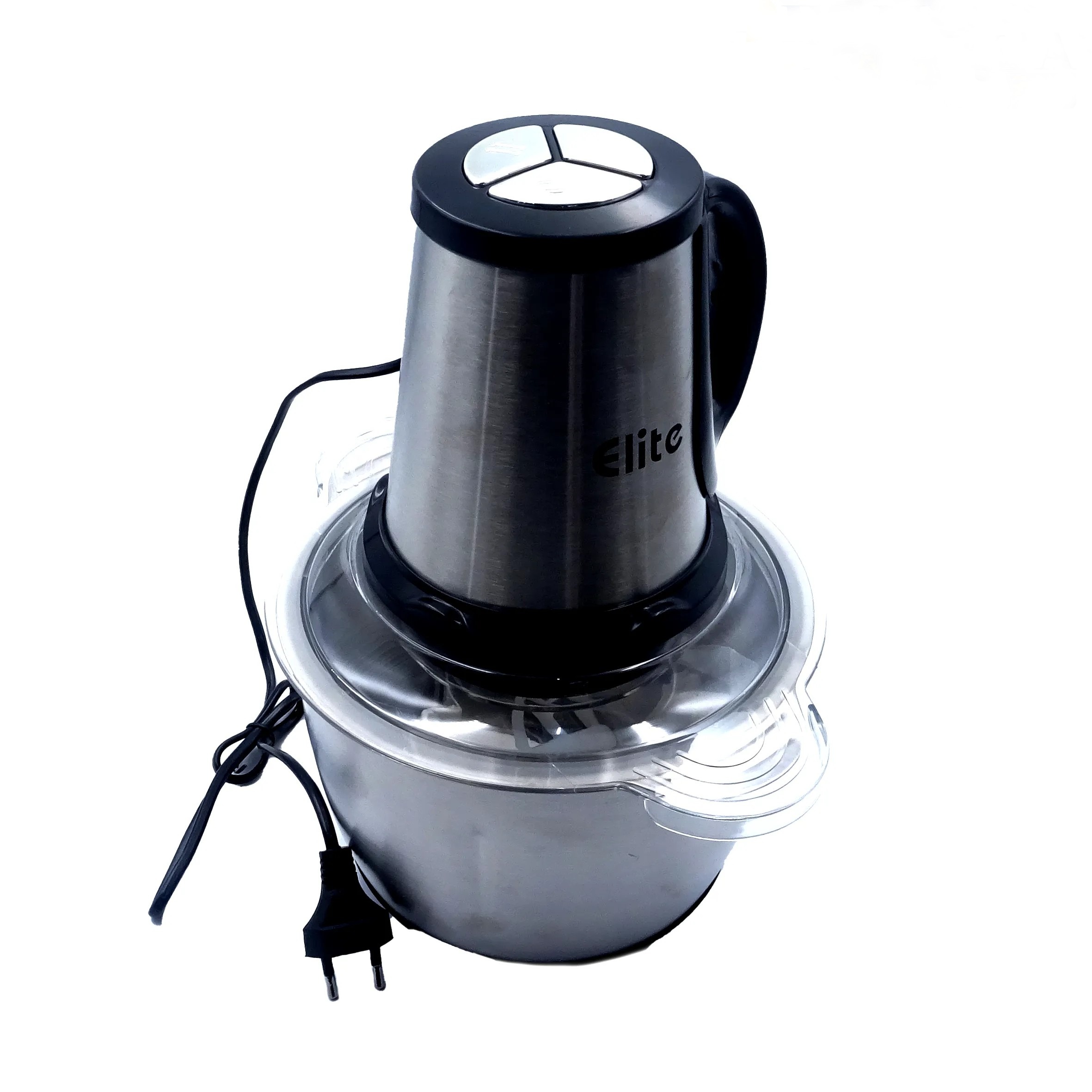 Hachoir électrique pour la cuisine – Original – Capacité 2 litres – Multifonctions (acier inoxydable de haute qualité)