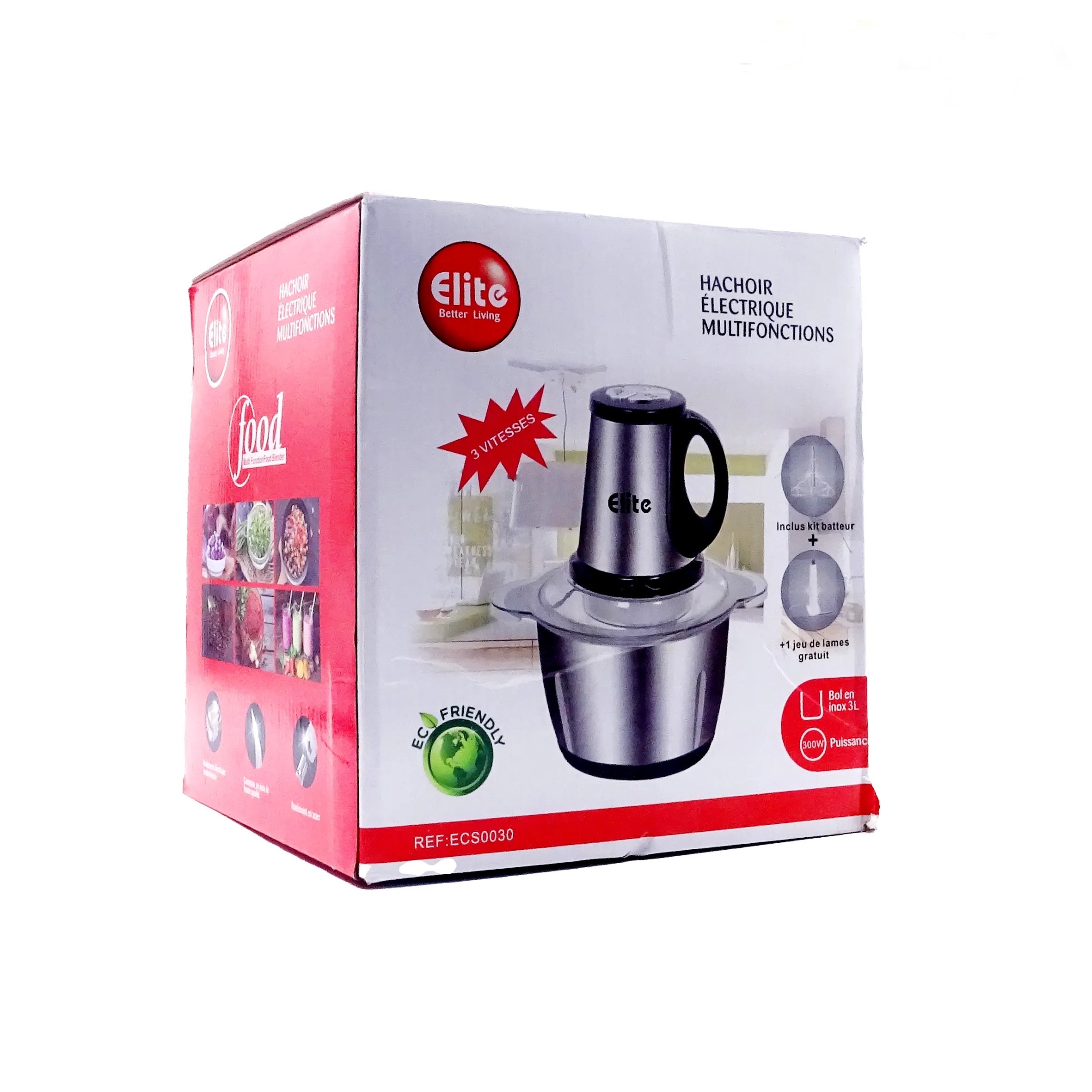 Image de Hachoir électrique pour la cuisine – Original – Capacité 2 litres – Multifonctions (acier inoxydable de haute qualité) - Unbranded