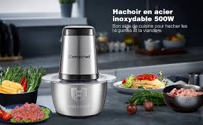 hachoire inox 2 litres