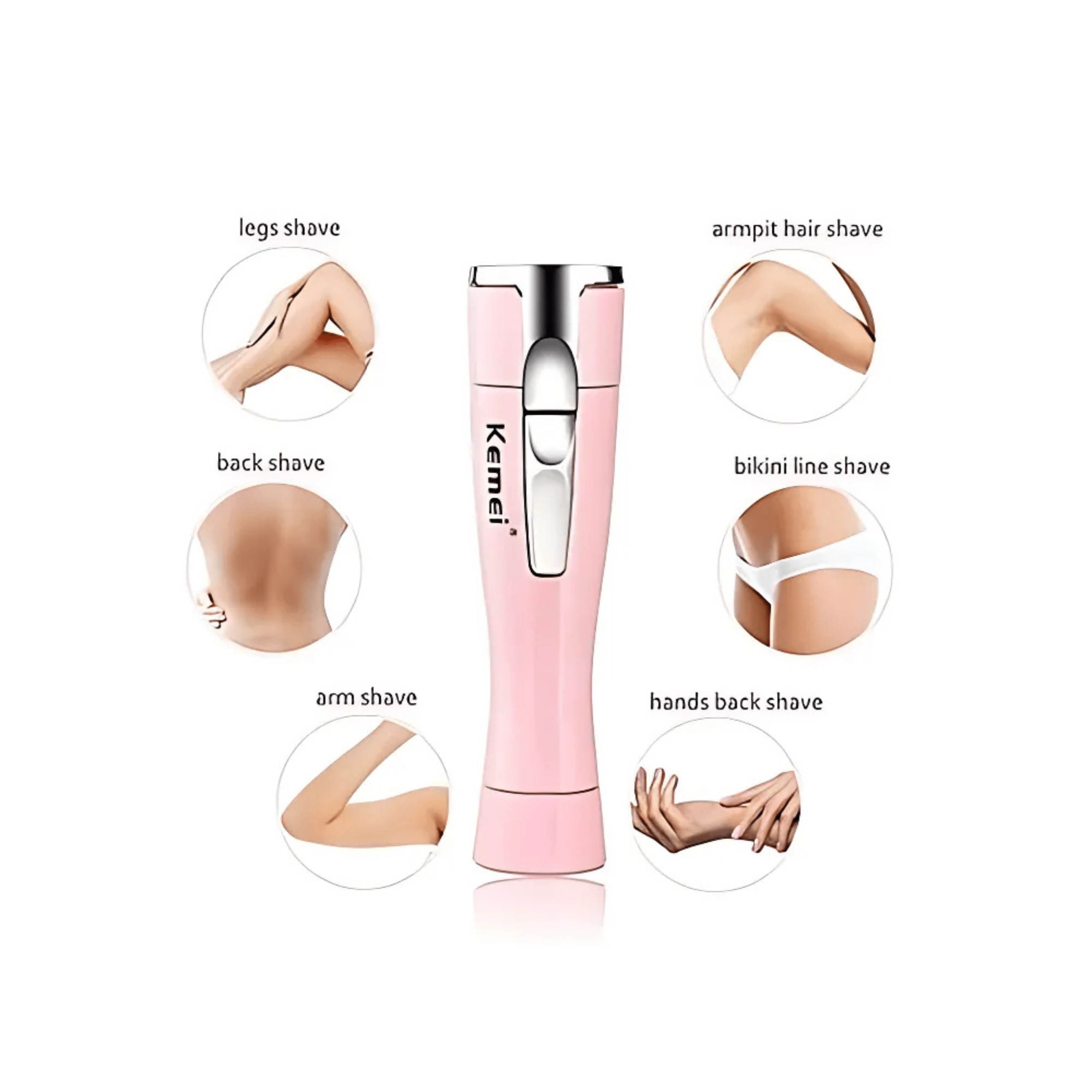 KEMEI Épilateur Électrique rechargeable