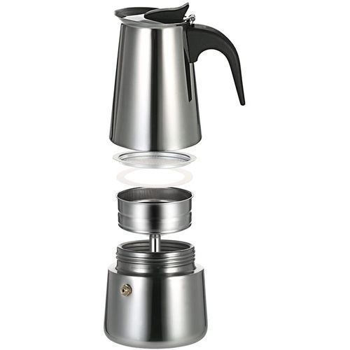 Kit cafetière italienne avec quatre tasses