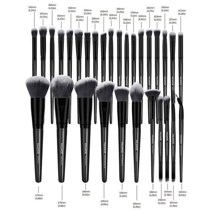 Image de Kit de pinceaux de maquillage - 30pcs - Vegan - Doux - Design classique - Hypoallergénique - Unbranded