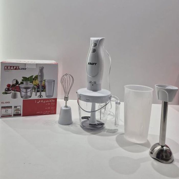 Kraft line Mixeur plongeant 2 vitesses inox 4 in 1 puissance 700w