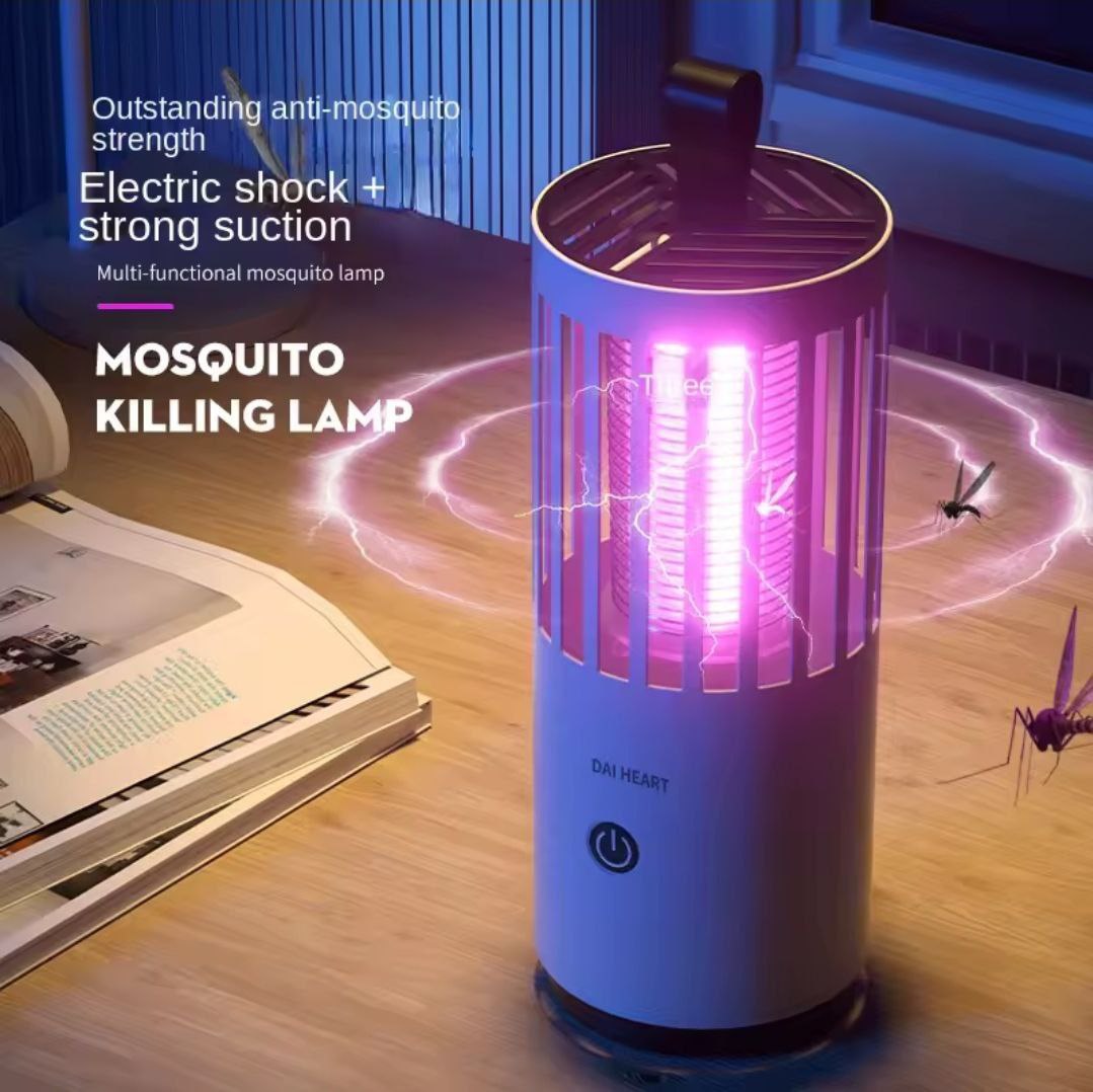 Lampe anti-moustiques avec ventilateur électrique 2 en 1, Lampe UV Anti-Moustique