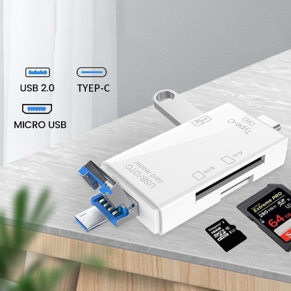 Image de Lecteur de Cartes Mémoire 6 en 1 - Unbranded
