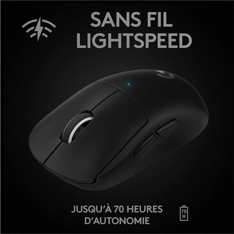 Image de Logitech G Wireless Gaming Pro X Superlight (Noir) - Souris Gaming - Unbranded