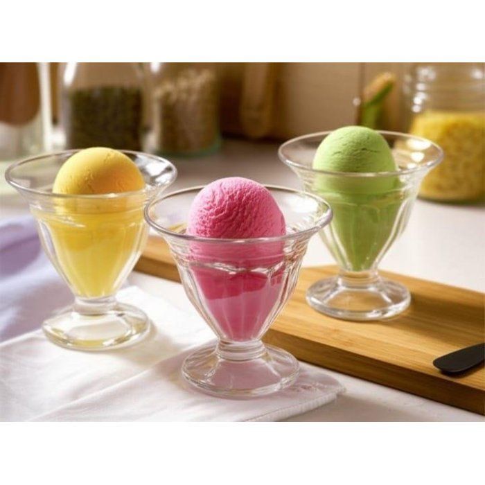 Lot de 3 coupes a glace - à dessert de 100 ml chaucune
