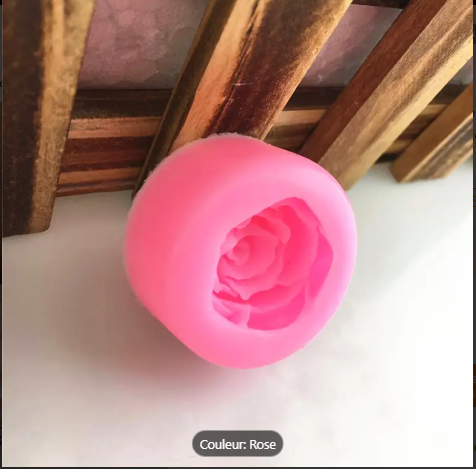 Image de Lot de 3 Moules En Silicone En Forme De Rose Pour La Fabrication De Savon bougie