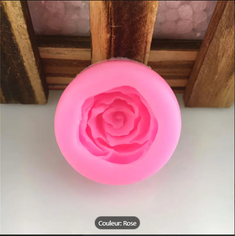 Image de Lot de 3 Moules En Silicone En Forme De Rose Pour La Fabrication De Savon bougie