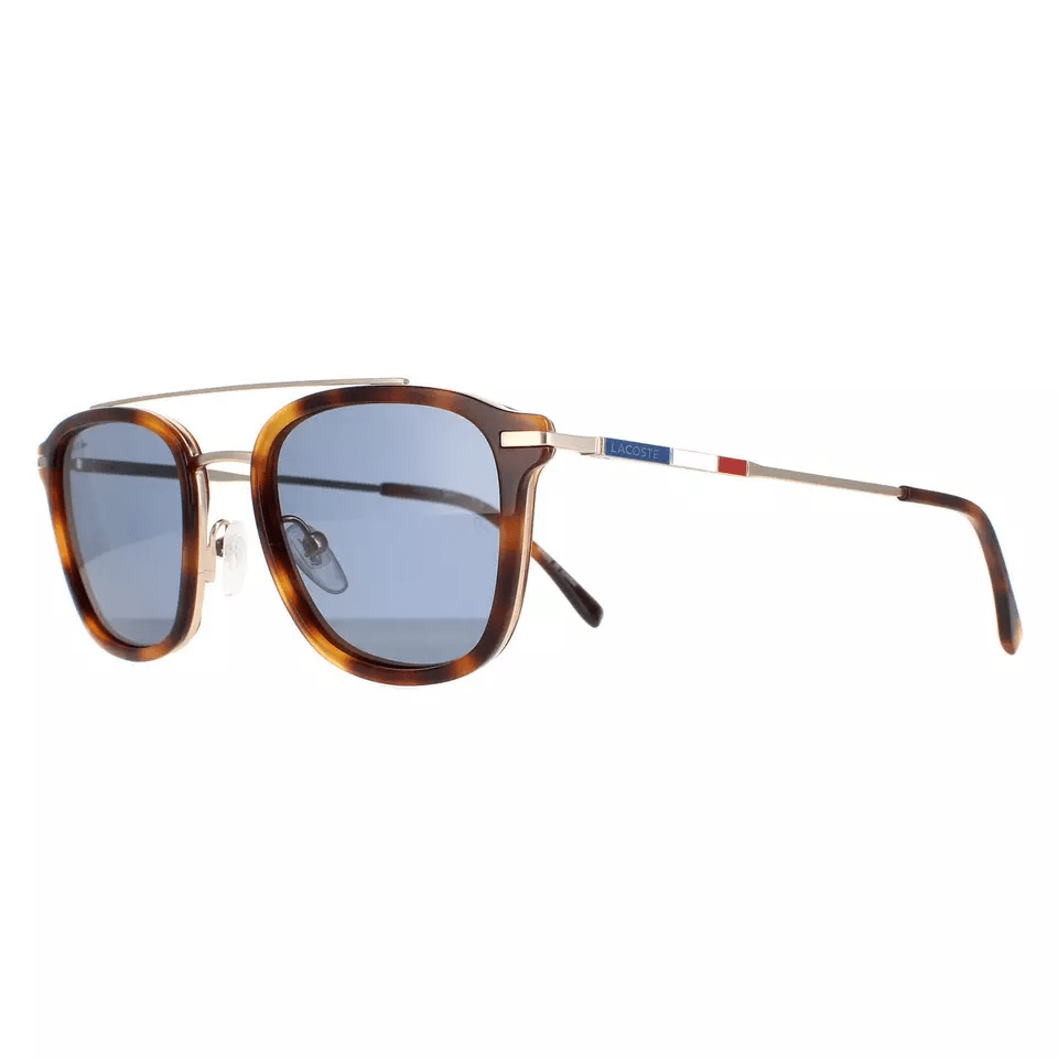 Lunettes de soleil Lacoste L608SND 710 or bleu Havane
