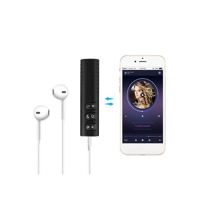 Image de Mini récepteur Audio émetteur 3.5mm Jack Kit voiture auto mains libres adaptateur de musique AUX Bluetooth - Unbranded
