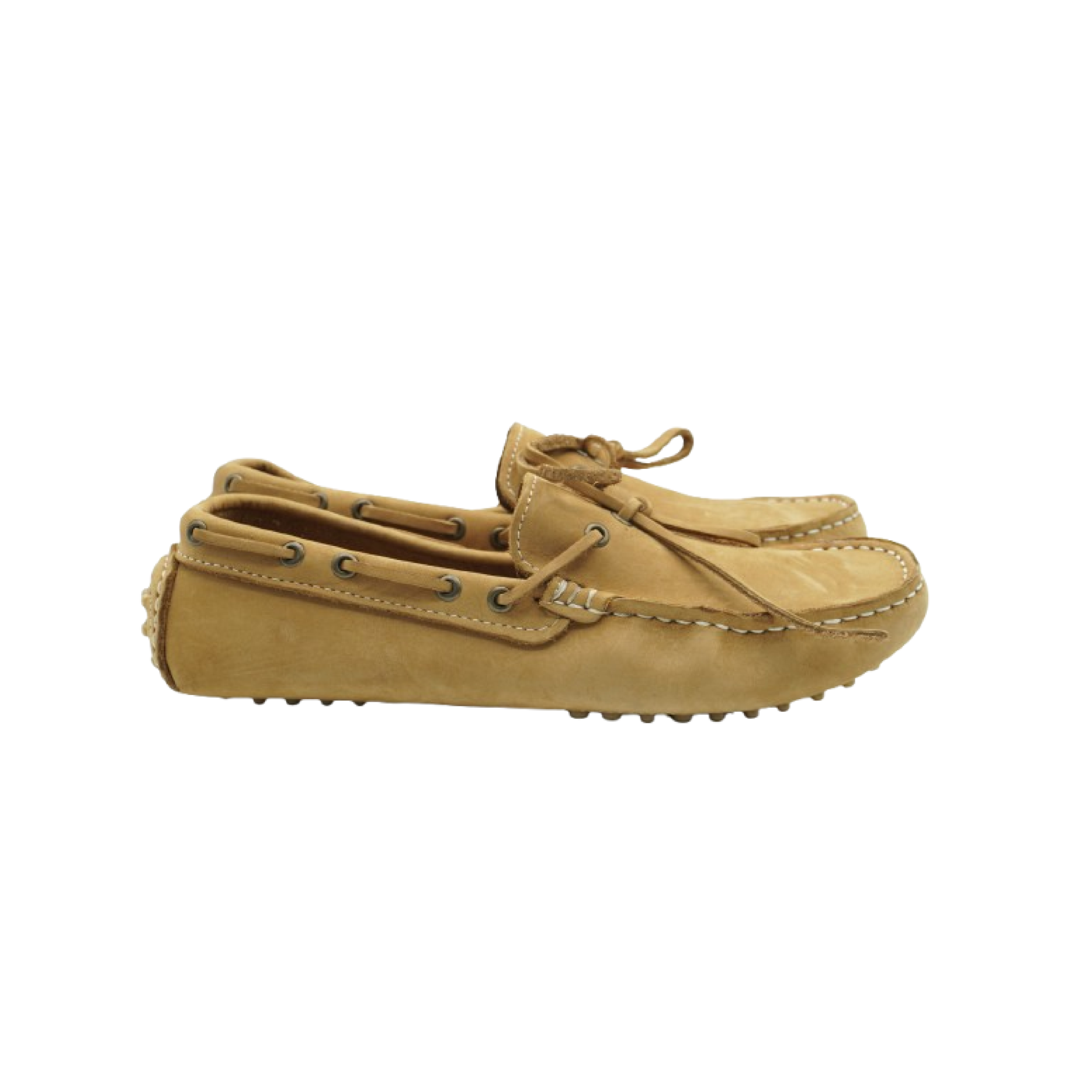 Image de Mocassins Hommes en Daim Jaune Moutard - Unbranded