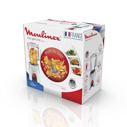 Moulinex Blender Genuine LM241B25 - 500W, 1 vitesse + pulse, Bol 1,75L et 1 accessoire