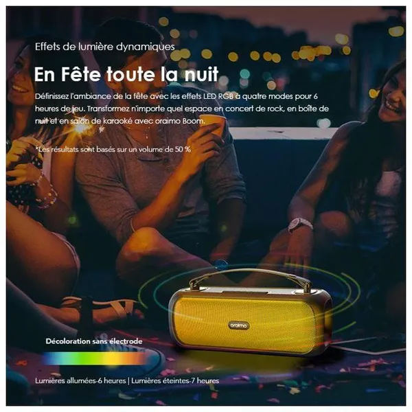 oraimo Boom Haut-parleur sans fil 30W