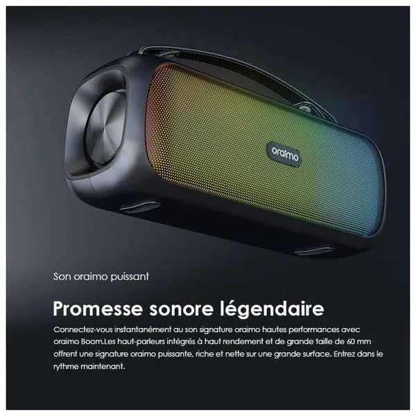 oraimo Boom Haut-parleur sans fil 30W