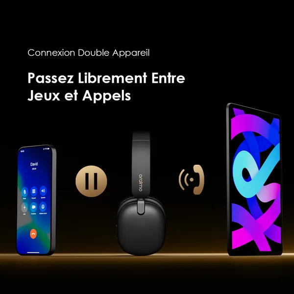 oraimo BoomPop Lite Écouteurs supra-auriculaires sans fil ENC