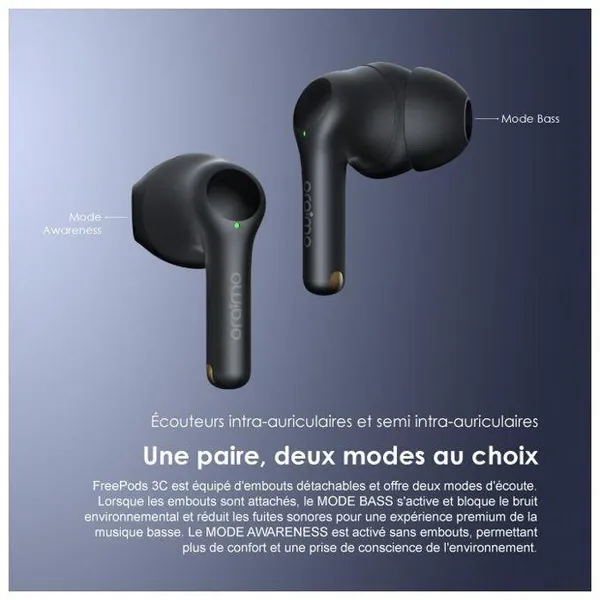 oraimo FreePods 3C Écouteurs sans fil ENC