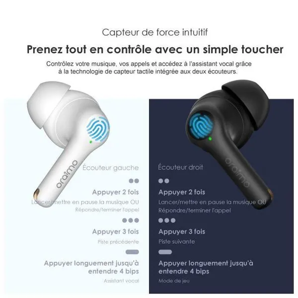 oraimo FreePods 3C Écouteurs sans fil ENC