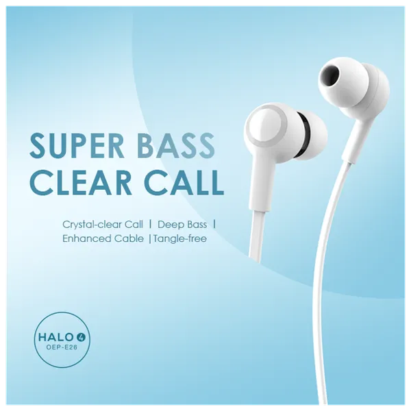 oraimo Halo 4 Écouteurs filaires intra-auriculaires