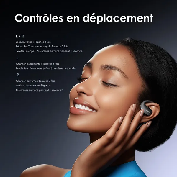 oraimo OpenCirclet 2 IPX5 Steps Tracking Open-Ear Headphones