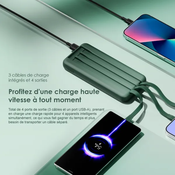 oraimo Slice Link Banque d'alimentation 10000mAh 12W