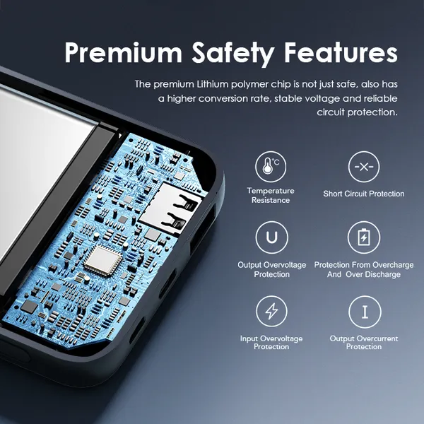 oraimo Slice Link Pro Banque d'alimentation 10000mAh 22.5W
