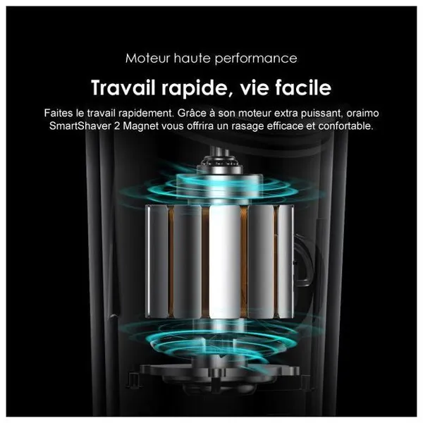 oraimo SmartShaver 2 Magnet Rasoir double ultra-fin 3D